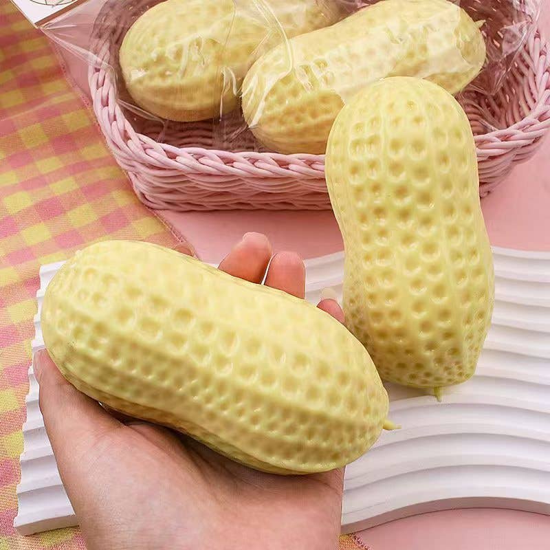 Large TPR Slow Rebounding Peanut Squeeze Toy