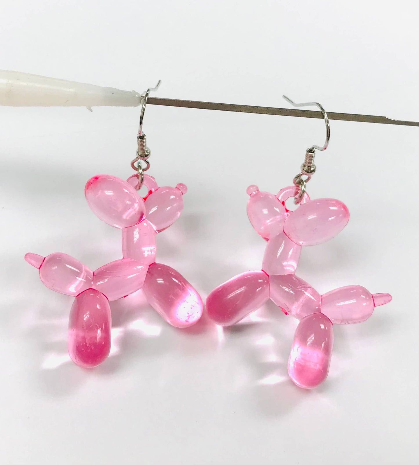 Acrylic Balloon Dog Earrings MULTI COLOR LISTING