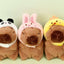 Capybara Plush Keychain – BIG Neck Hood Series