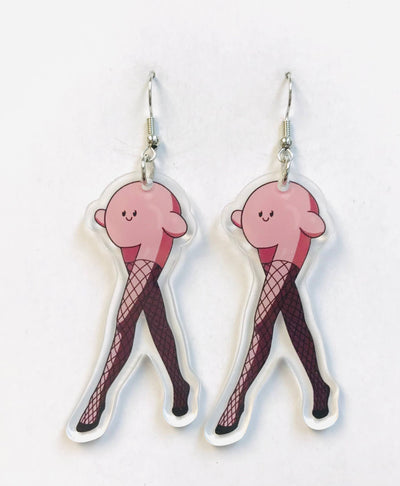 Acrylic Sexy Hottie Earrings Kawaii Cute