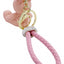 Bunny Bling Rhinestone Matte Diamond Quilt PU Key Chain