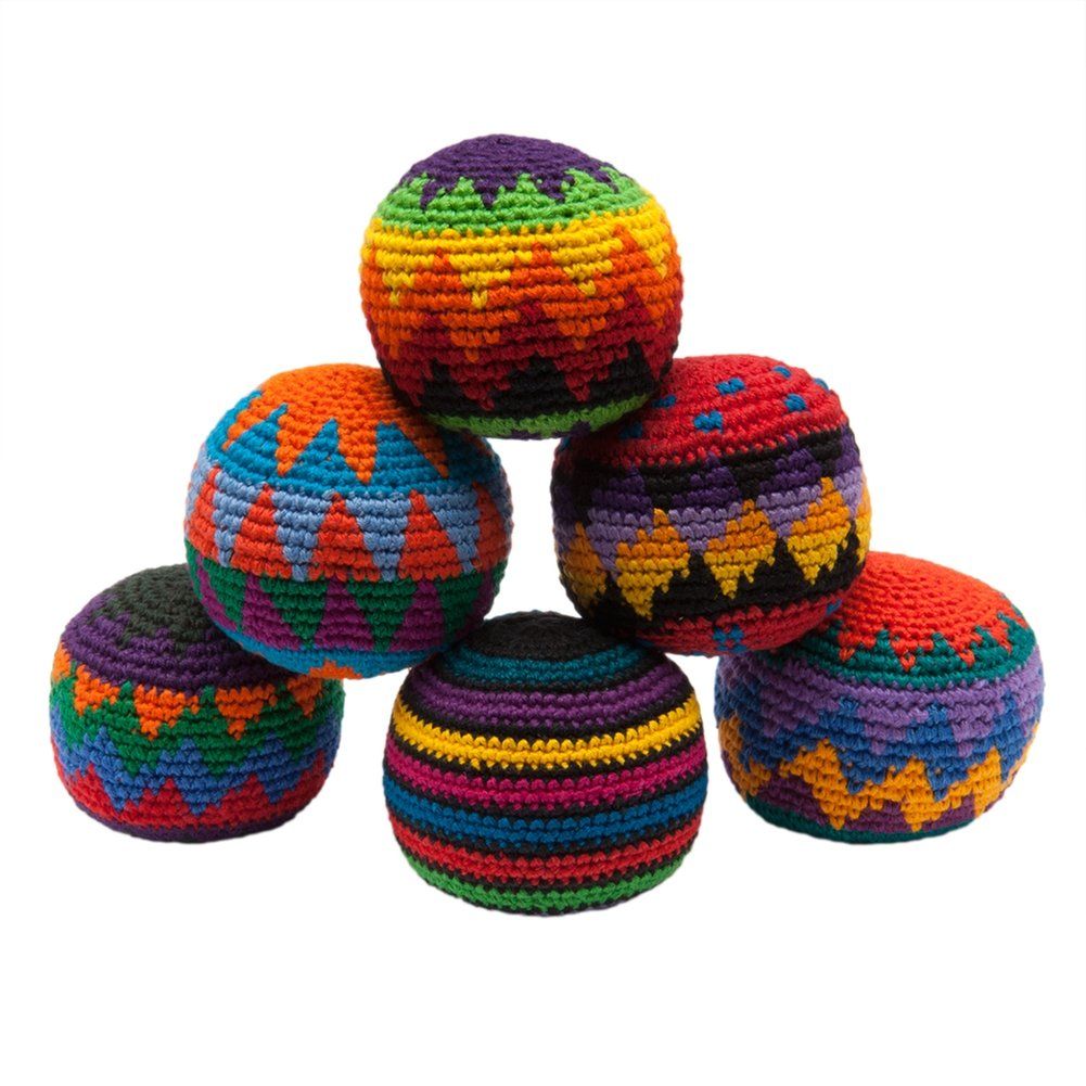 Premium Hacky Sack – Crochet Footbag Set