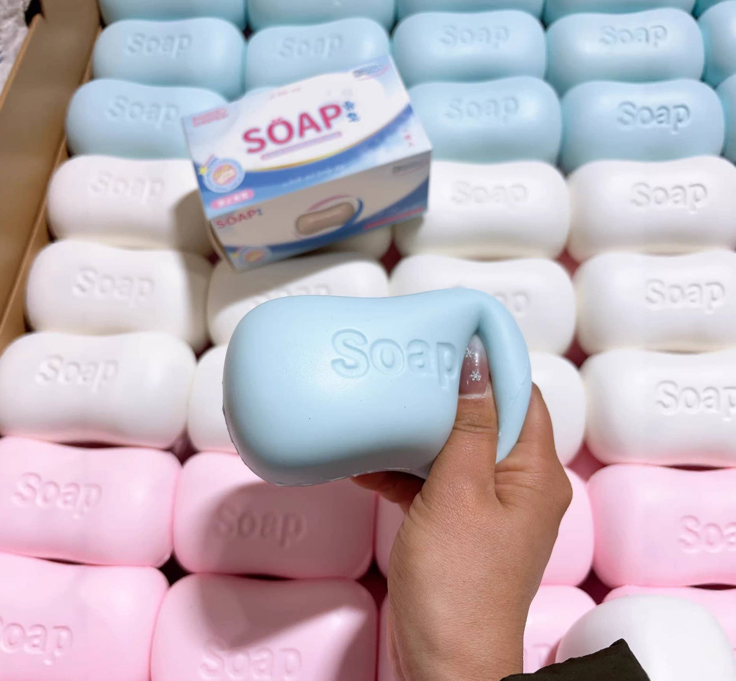 Super soft soap shape squeeze toy creative stress toy