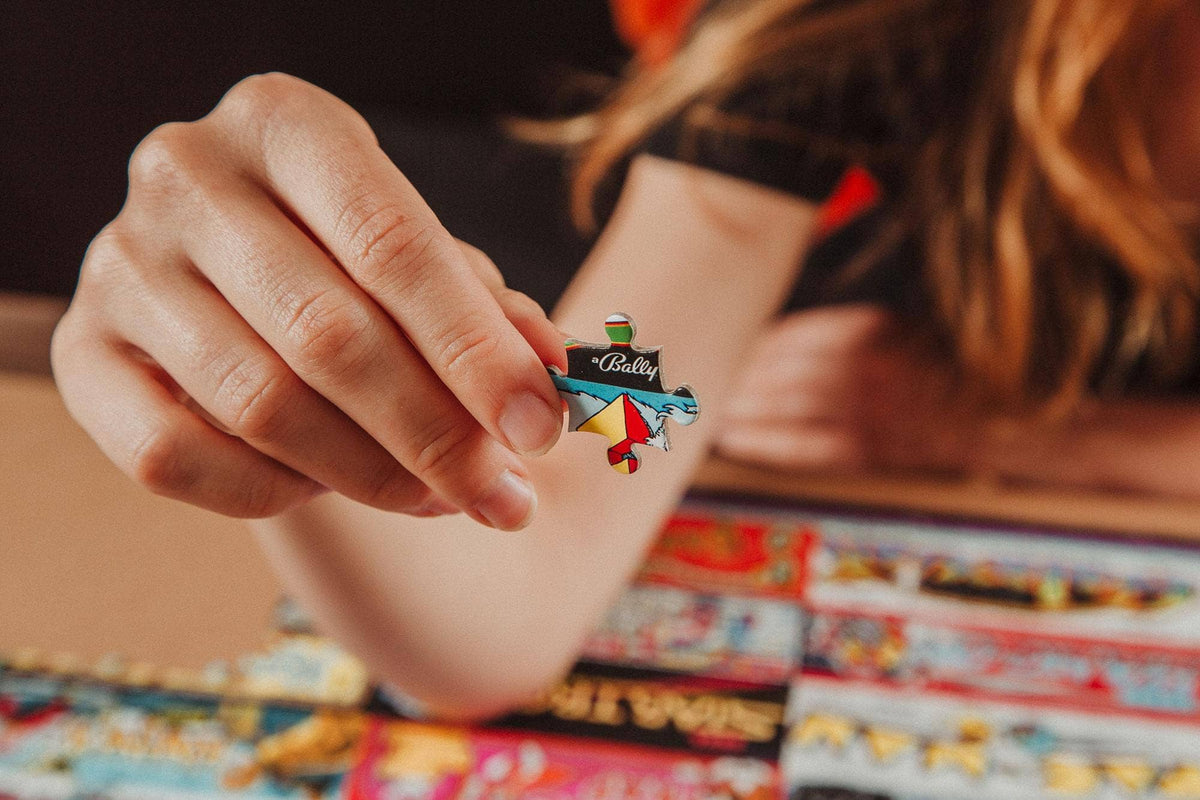 Retro Arcade Game Collage 1000 Piece Jigsaw Puzzle