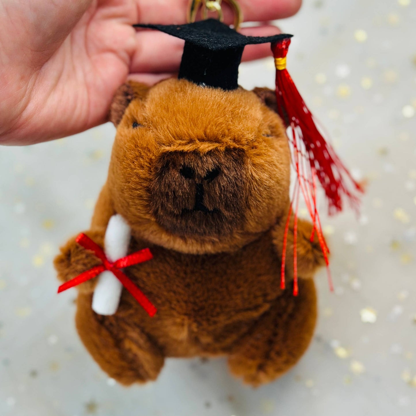 Capybara Plush Keychain