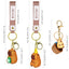 Capybara Bathtub Figurine Keychain Orange Acrylic Key Charm