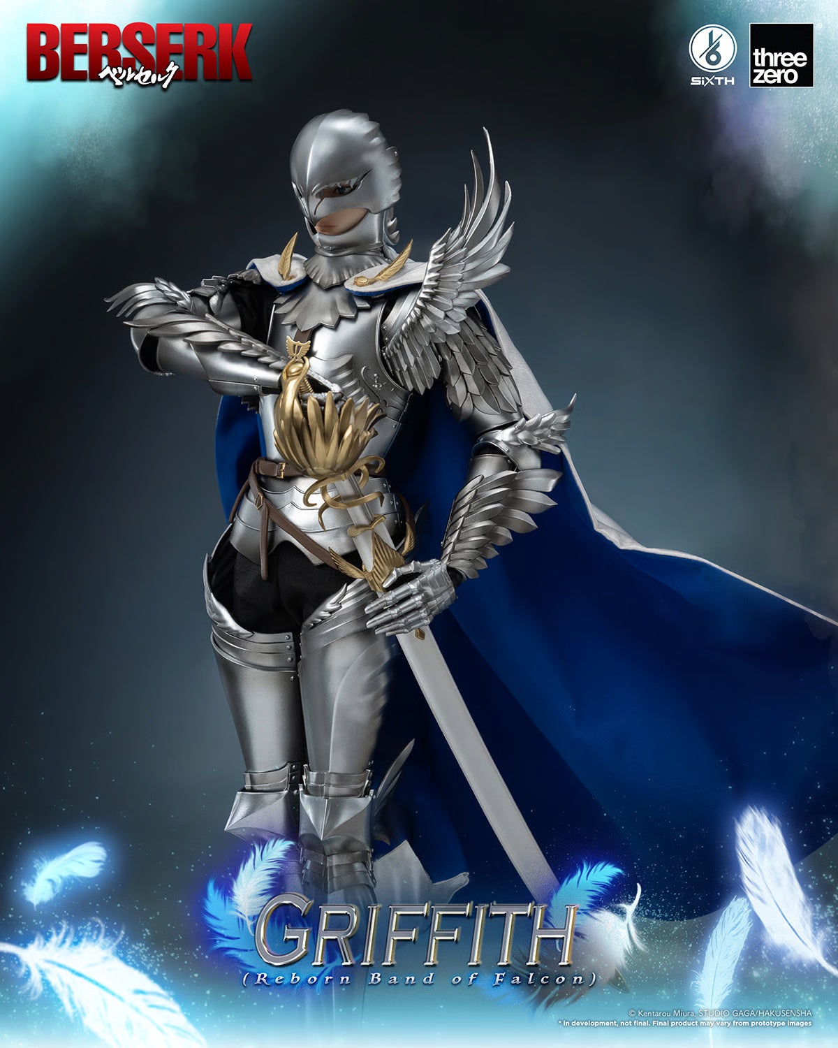 Threezero BERSERK  Griffith Reborn Band of Falcon 1/6th Scale Figure