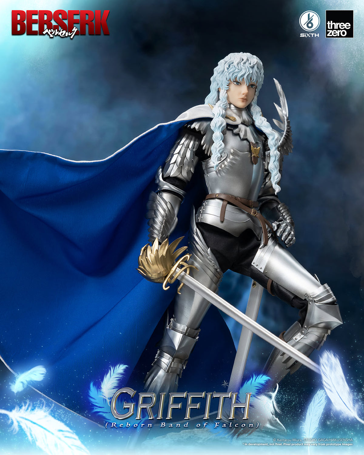 Threezero BERSERK  Griffith Reborn Band of Falcon 1/6th Scale Figure