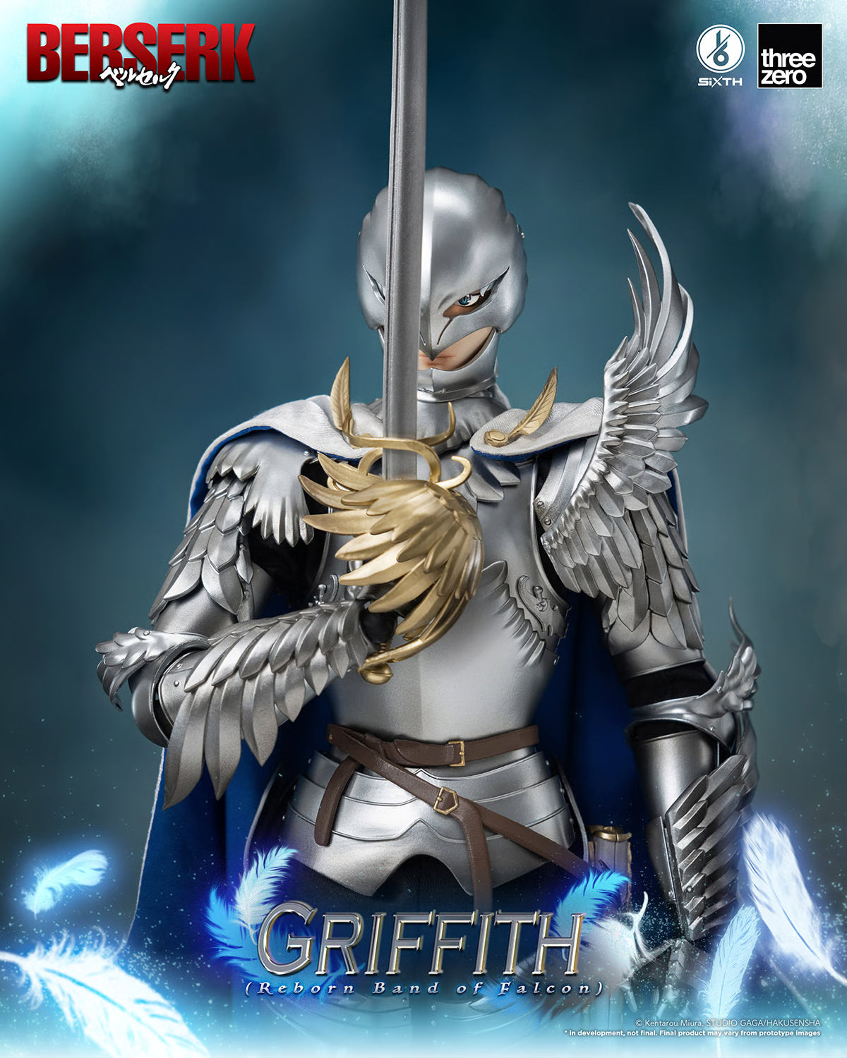 Threezero BERSERK  Griffith Reborn Band of Falcon 1/6th Scale Figure