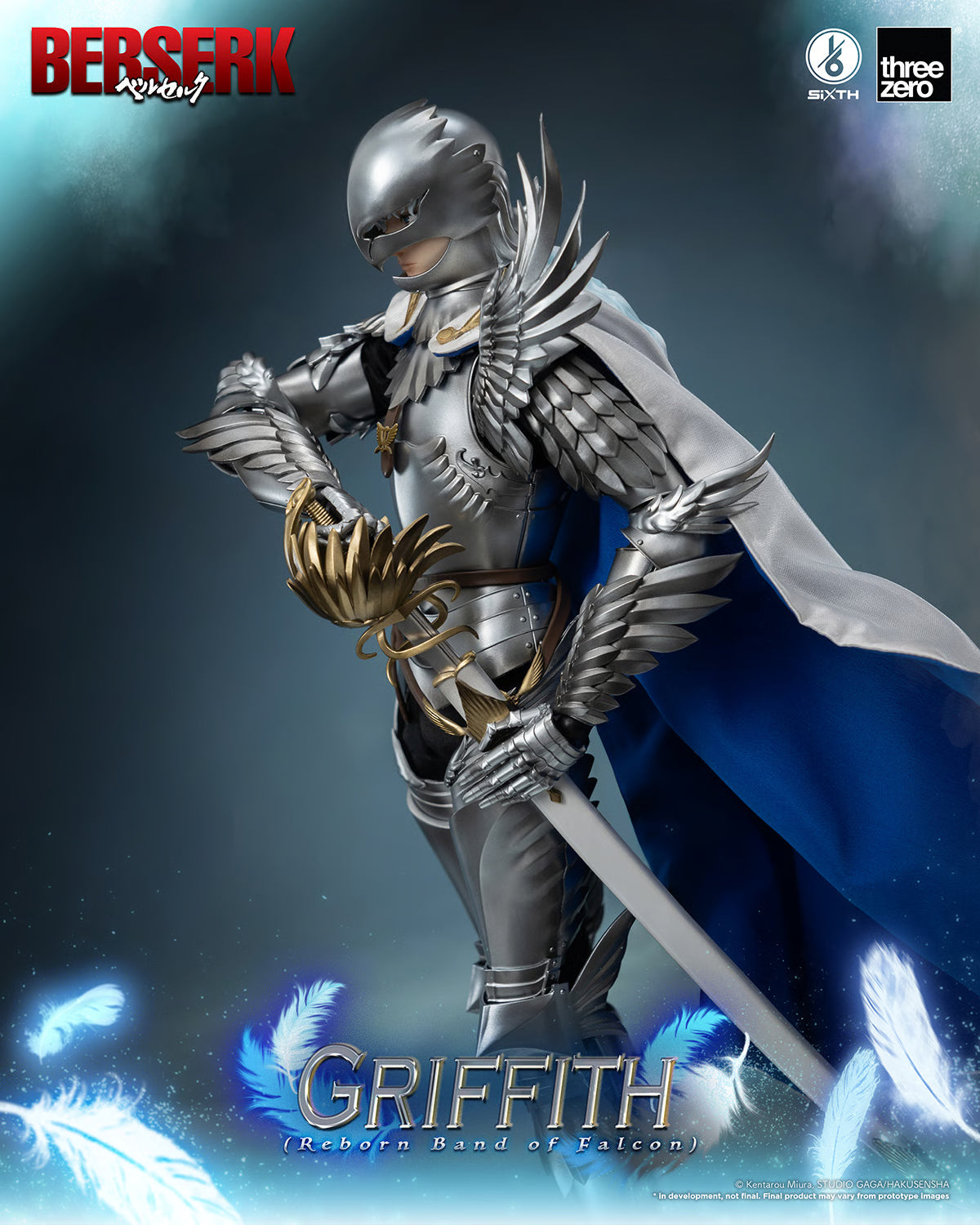 Threezero BERSERK  Griffith Reborn Band of Falcon 1/6th Scale Figure