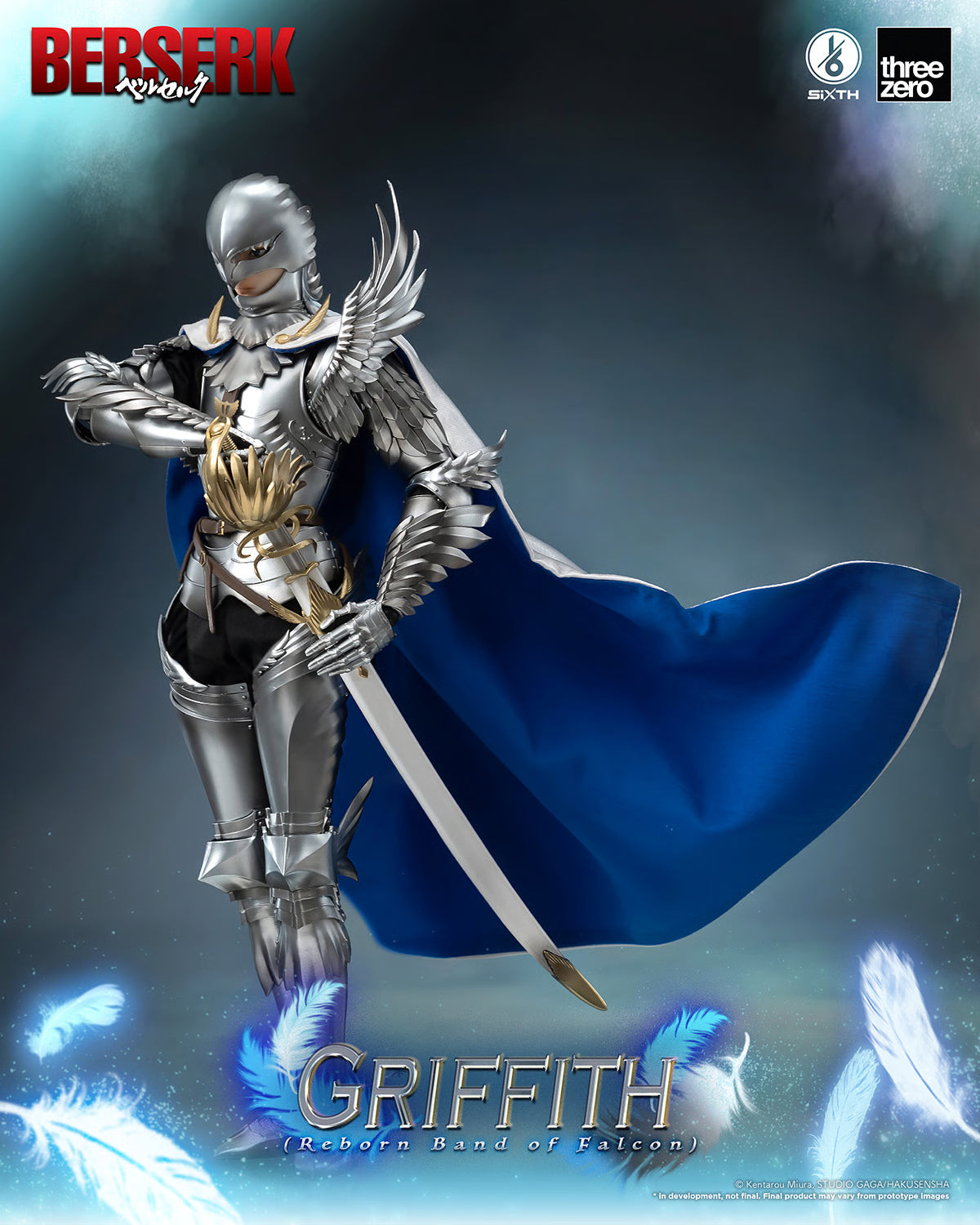 Threezero BERSERK  Griffith Reborn Band of Falcon 1/6th Scale Figure