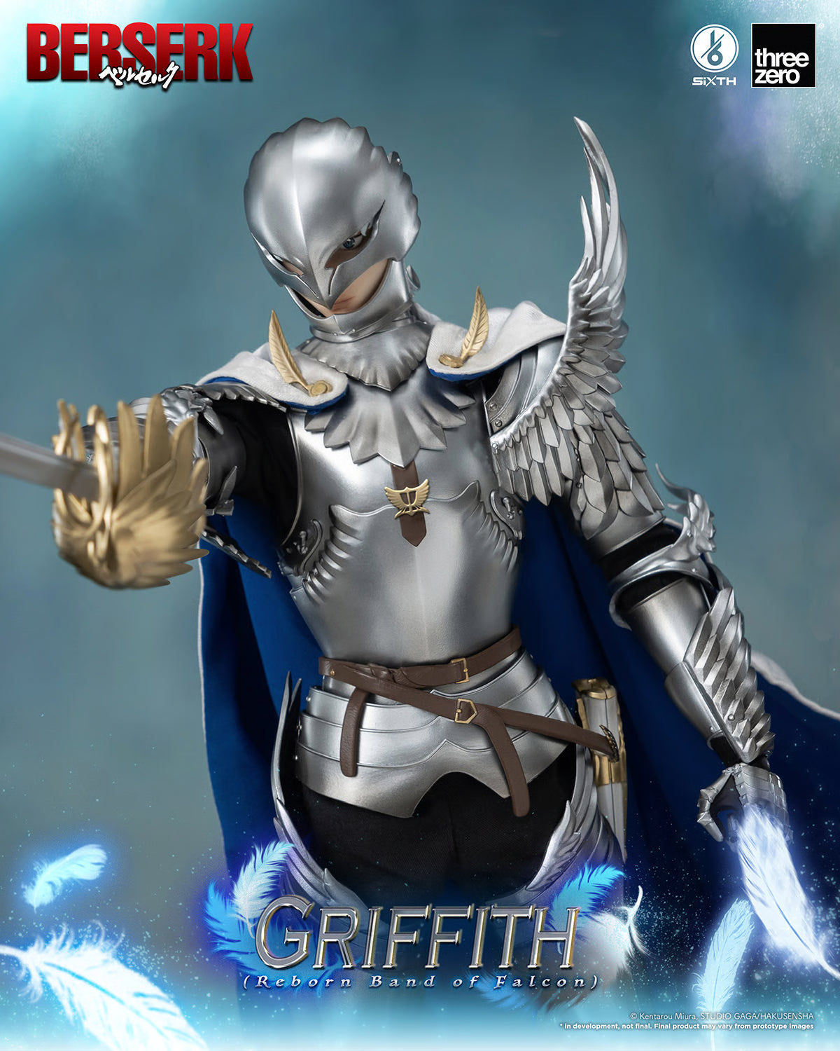 Threezero BERSERK  Griffith Reborn Band of Falcon 1/6th Scale Figure