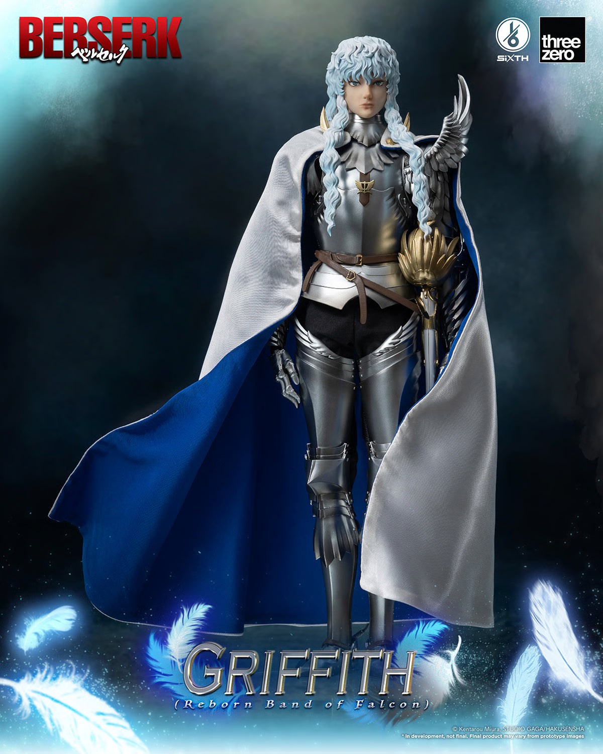 Threezero BERSERK  Griffith Reborn Band of Falcon 1/6th Scale Figure