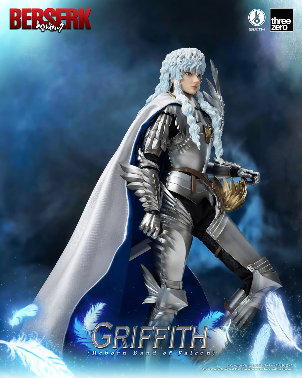 Threezero BERSERK  Griffith Reborn Band of Falcon 1/6th Scale Figure