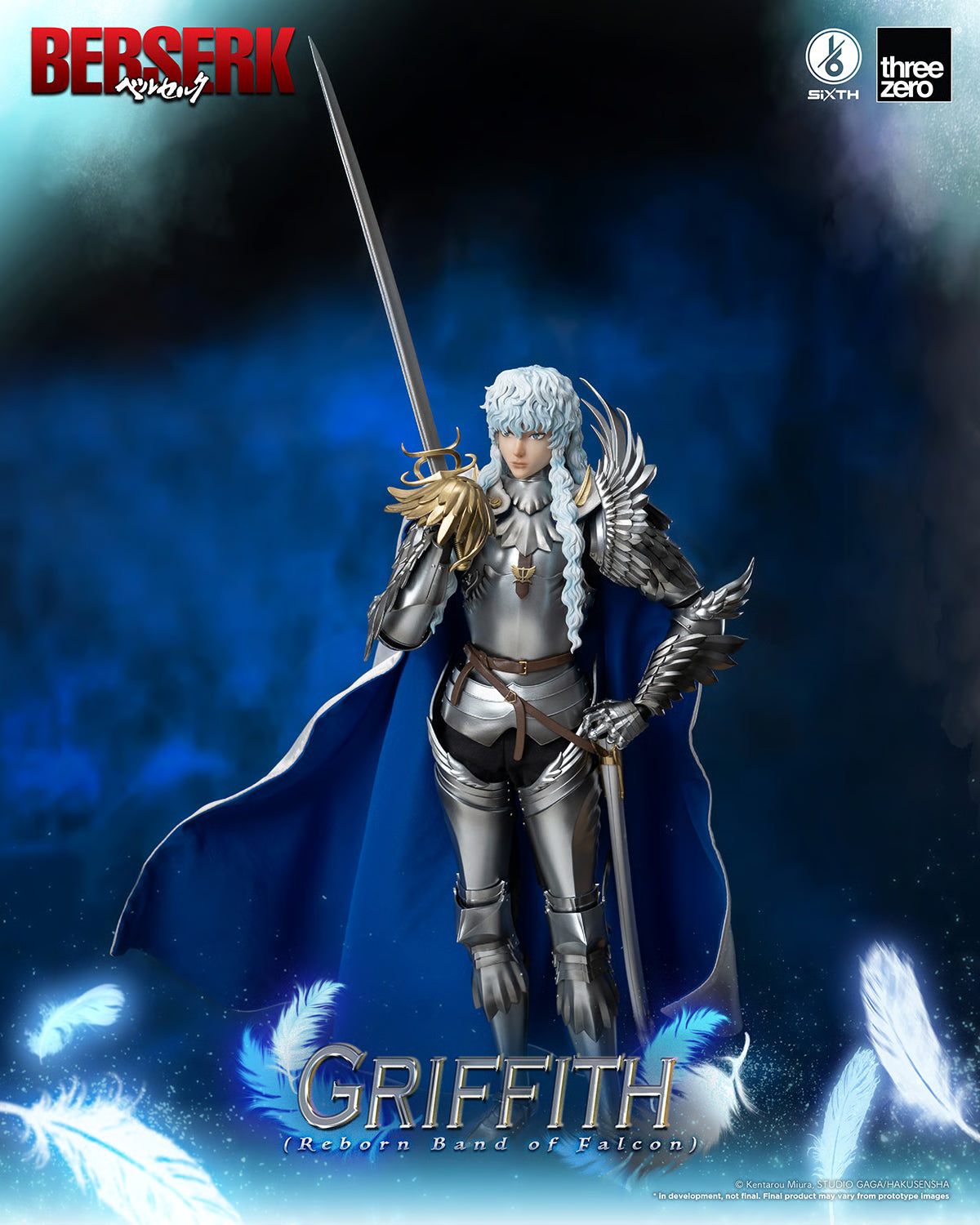 Threezero BERSERK  Griffith Reborn Band of Falcon 1/6th Scale Figure