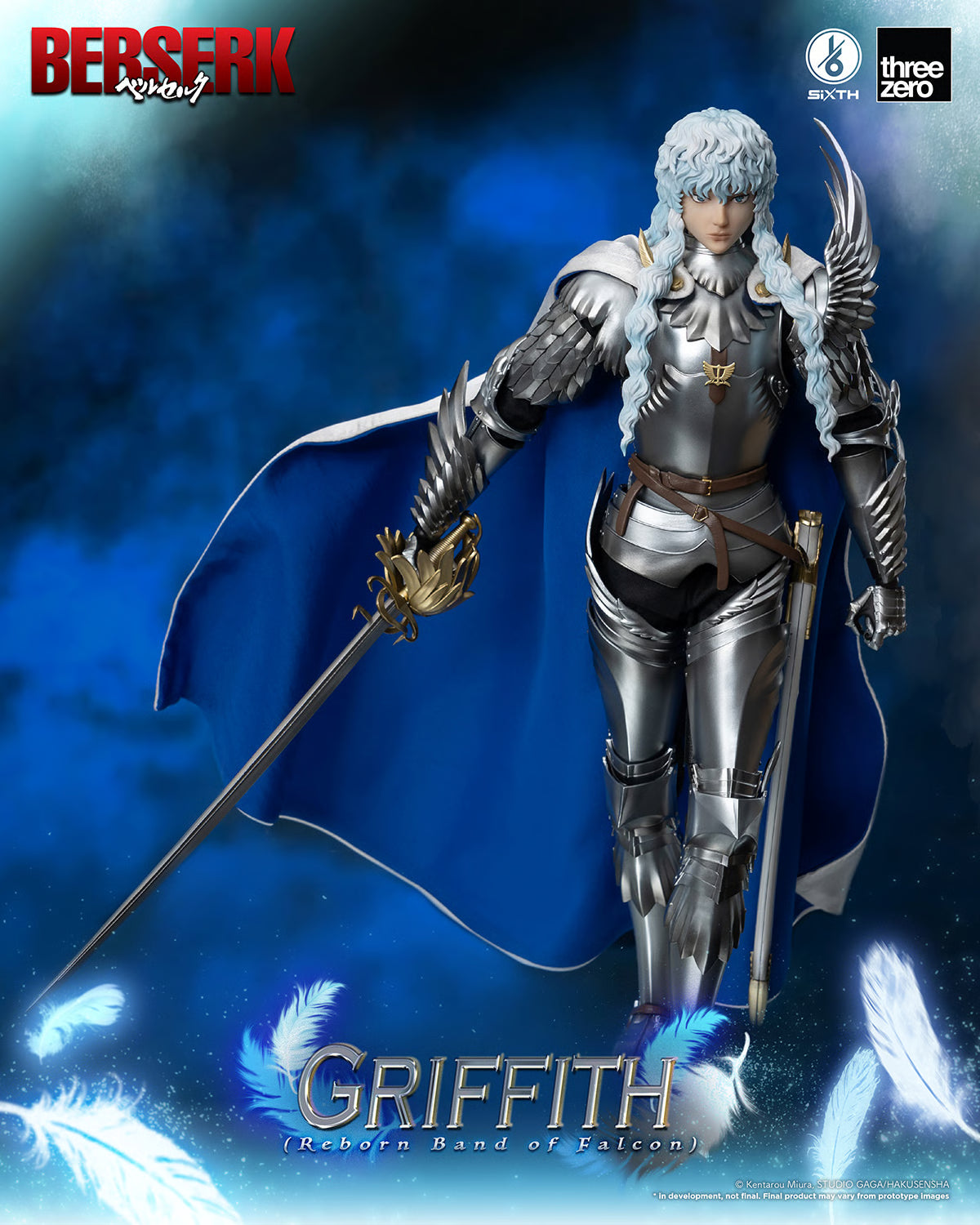 Threezero BERSERK  Griffith Reborn Band of Falcon 1/6th Scale Figure