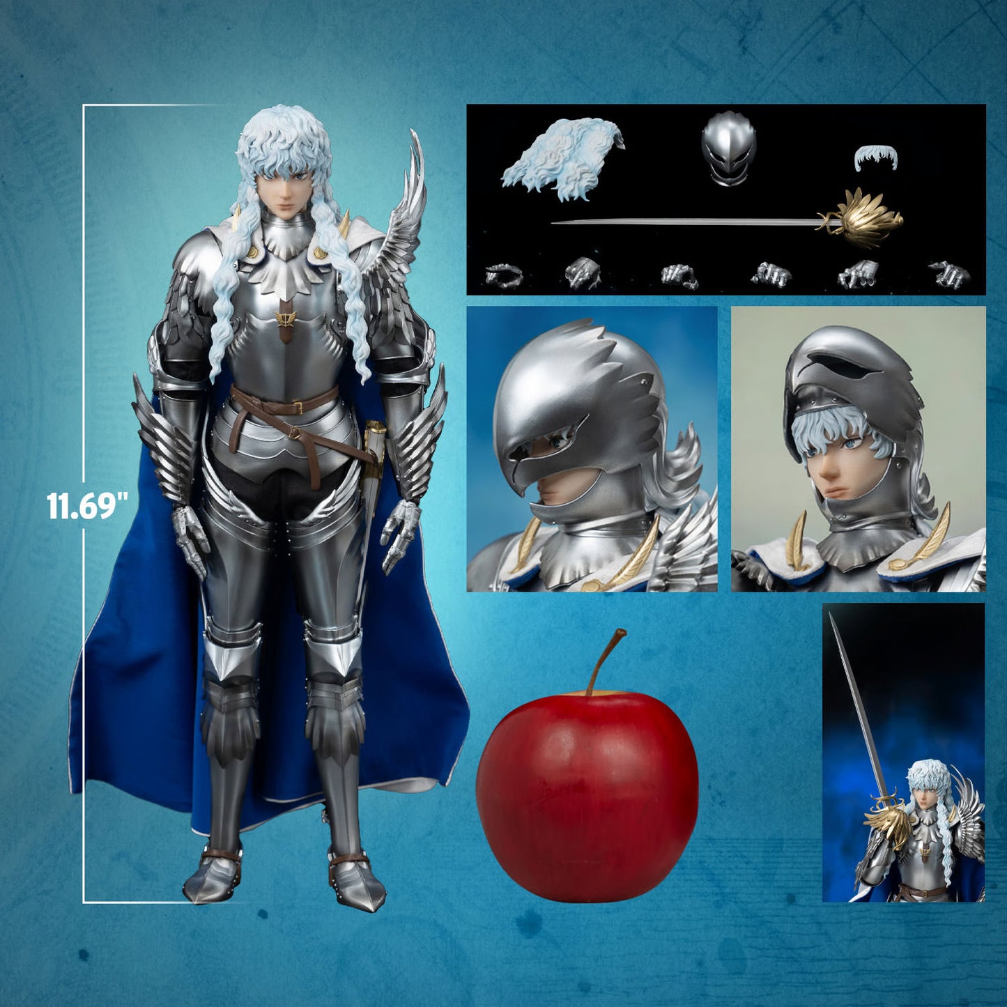 Threezero BERSERK  Griffith Reborn Band of Falcon 1/6th Scale Figure