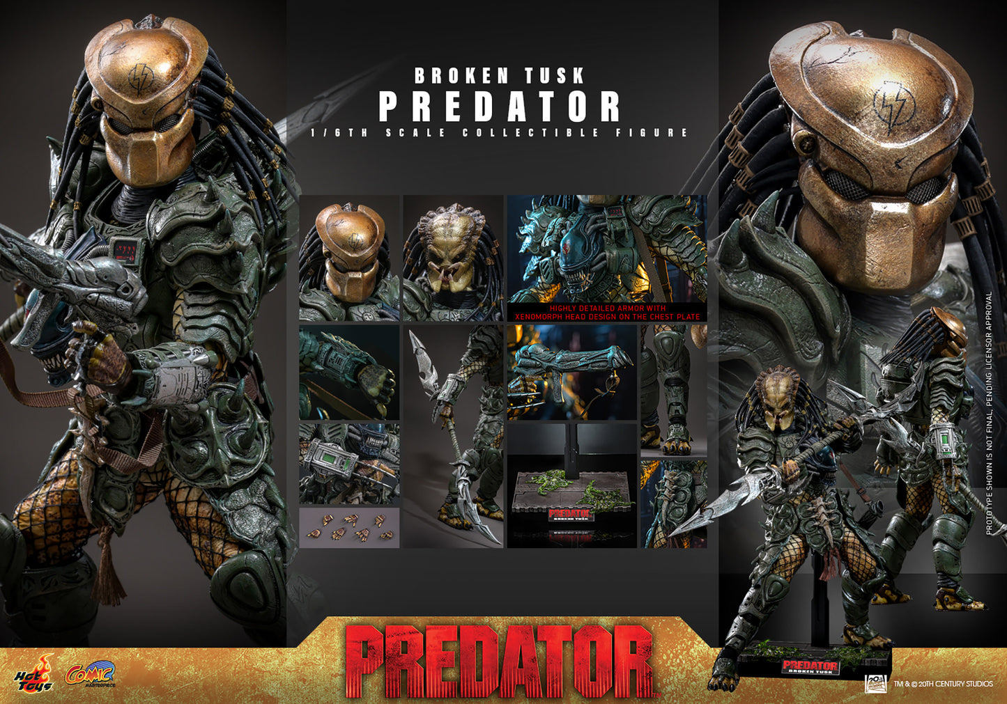 PRE-ORDER Broken Tusk Predator Sixth Scale Figure