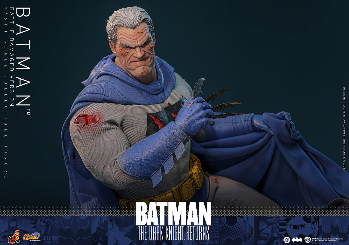PRE-ORDER Hot Toys Batman: The Dark Knight Returns Batman Battle Damaged Version Sixth Scale Figure
