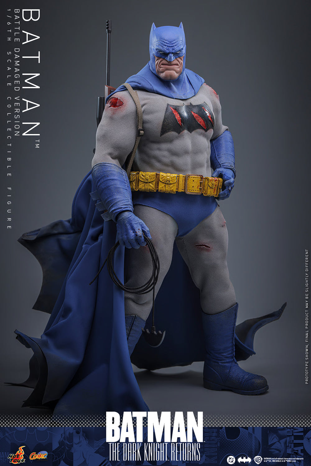 PRE-ORDER Hot Toys Batman: The Dark Knight Returns Batman Battle Damaged Version Sixth Scale Figure