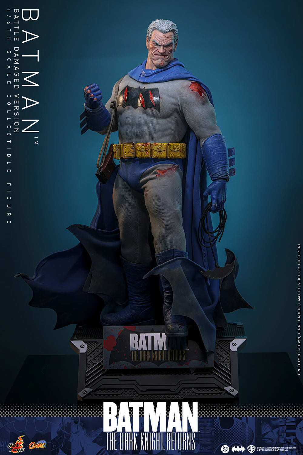 PRE-ORDER Hot Toys Batman: The Dark Knight Returns Batman Battle Damaged Version Sixth Scale Figure