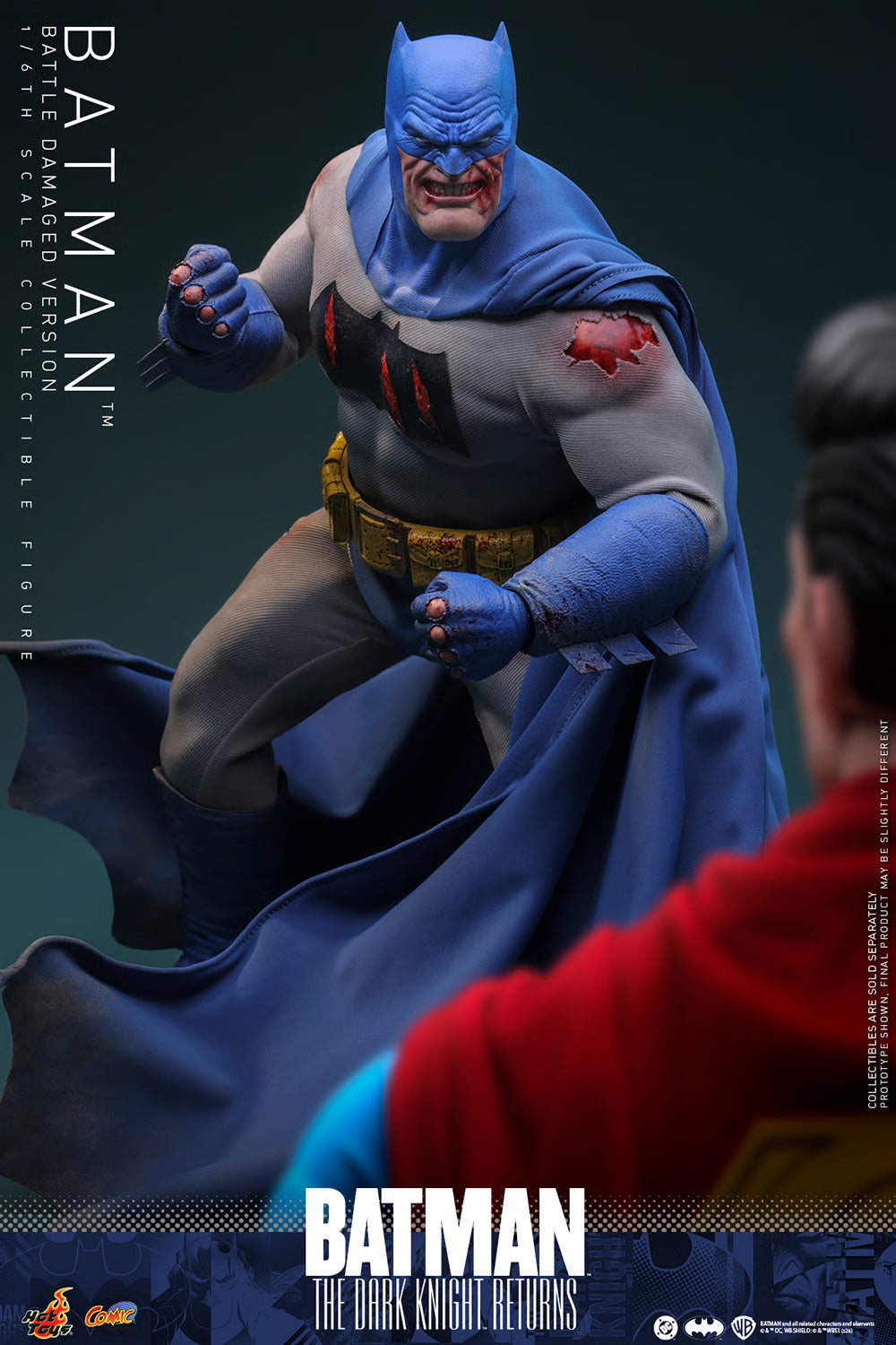 PRE-ORDER Hot Toys Batman: The Dark Knight Returns Batman Battle Damaged Version Sixth Scale Figure