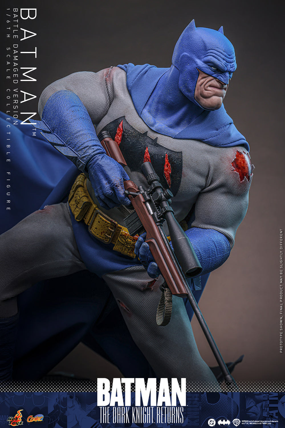 PRE-ORDER Hot Toys Batman: The Dark Knight Returns Batman Battle Damaged Version Sixth Scale Figure