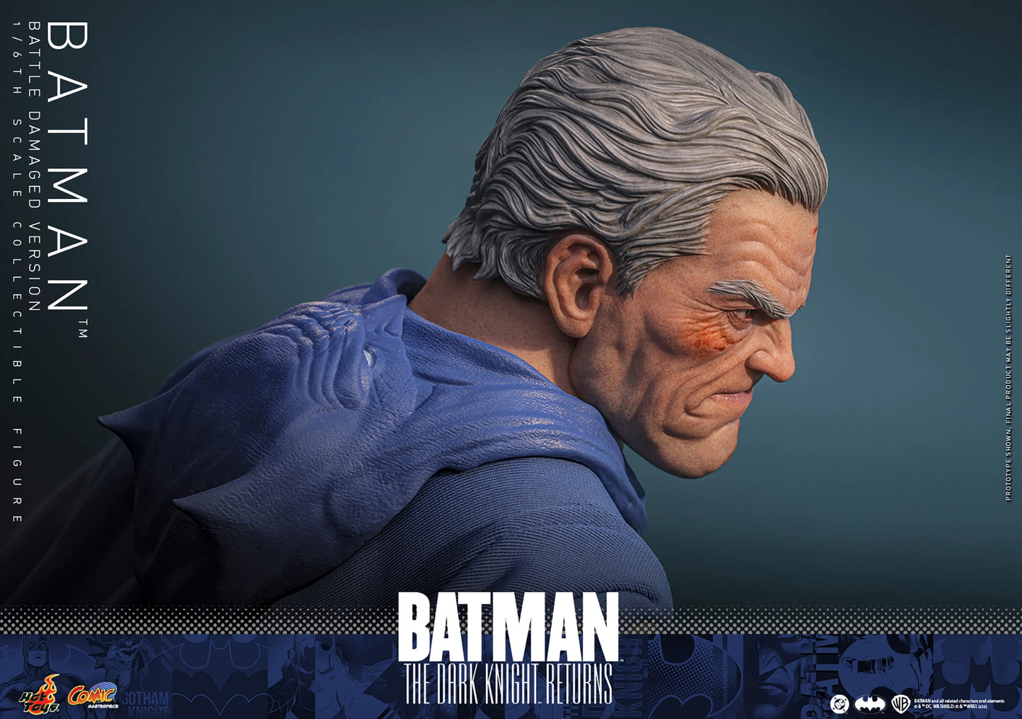 PRE-ORDER Hot Toys Batman: The Dark Knight Returns Batman Battle Damaged Version Sixth Scale Figure