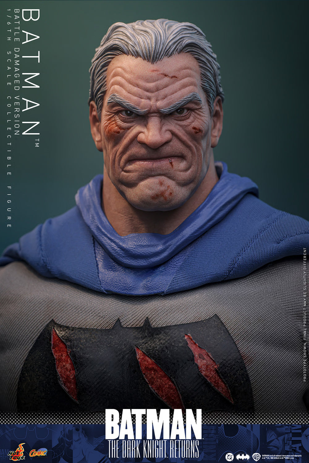 PRE-ORDER Hot Toys Batman: The Dark Knight Returns Batman Battle Damaged Version Sixth Scale Figure