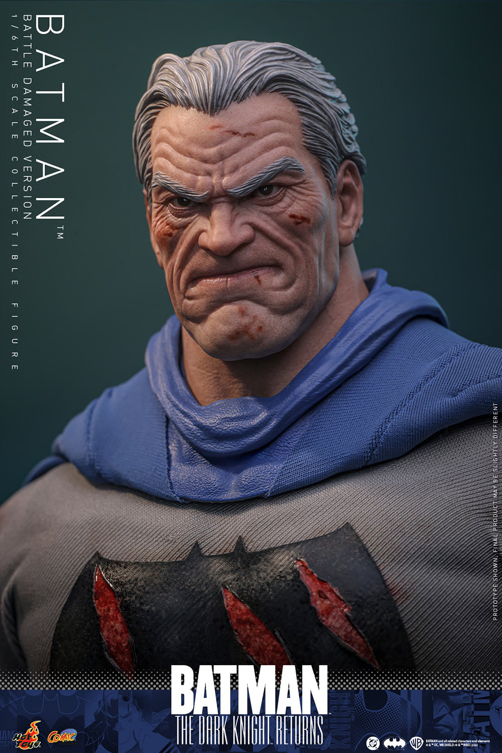 PRE-ORDER Hot Toys Batman: The Dark Knight Returns Batman Battle Damaged Version Sixth Scale Figure