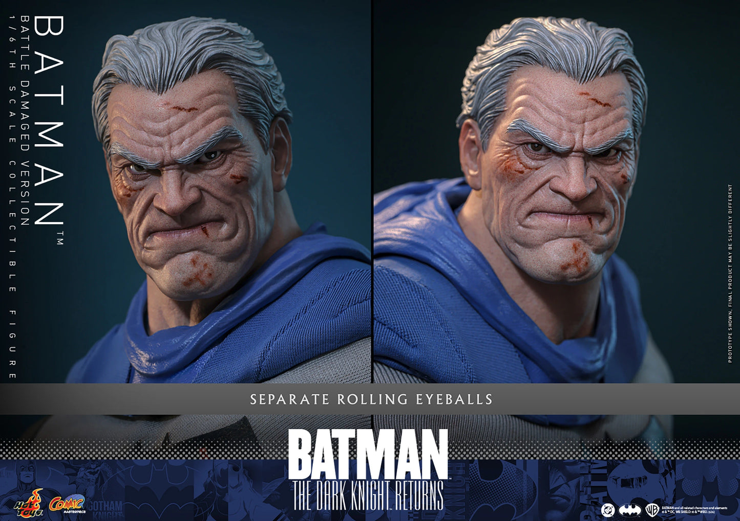 PRE-ORDER Hot Toys Batman: The Dark Knight Returns Batman Battle Damaged Version Sixth Scale Figure