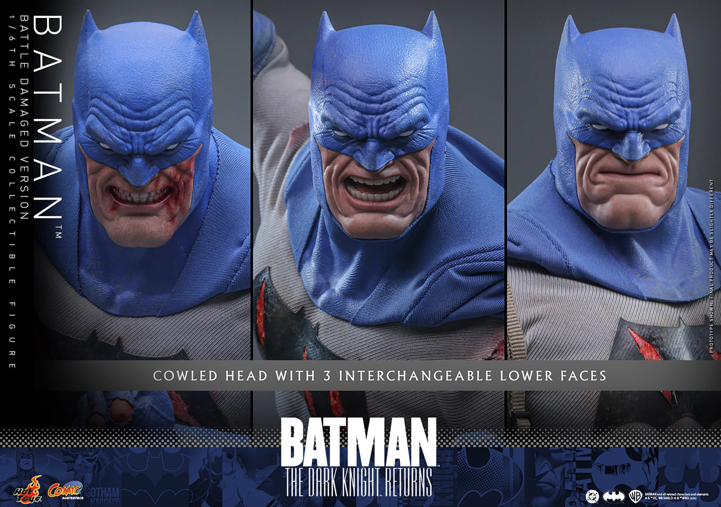 PRE-ORDER Hot Toys Batman: The Dark Knight Returns Batman Battle Damaged Version Sixth Scale Figure