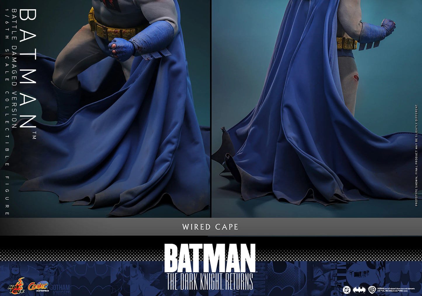 PRE-ORDER Hot Toys Batman: The Dark Knight Returns Batman Battle Damaged Version Sixth Scale Figure
