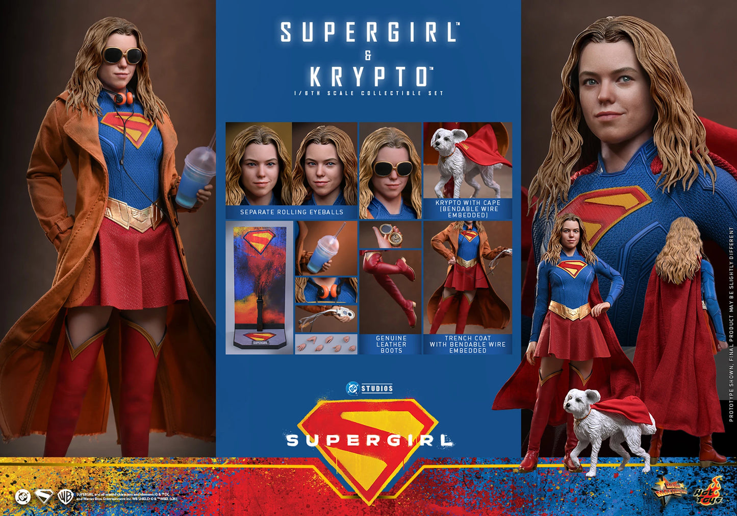 PRE-ORDER Hot Toys DC Comics Supergirl & Krypto Sixth Scale Figure