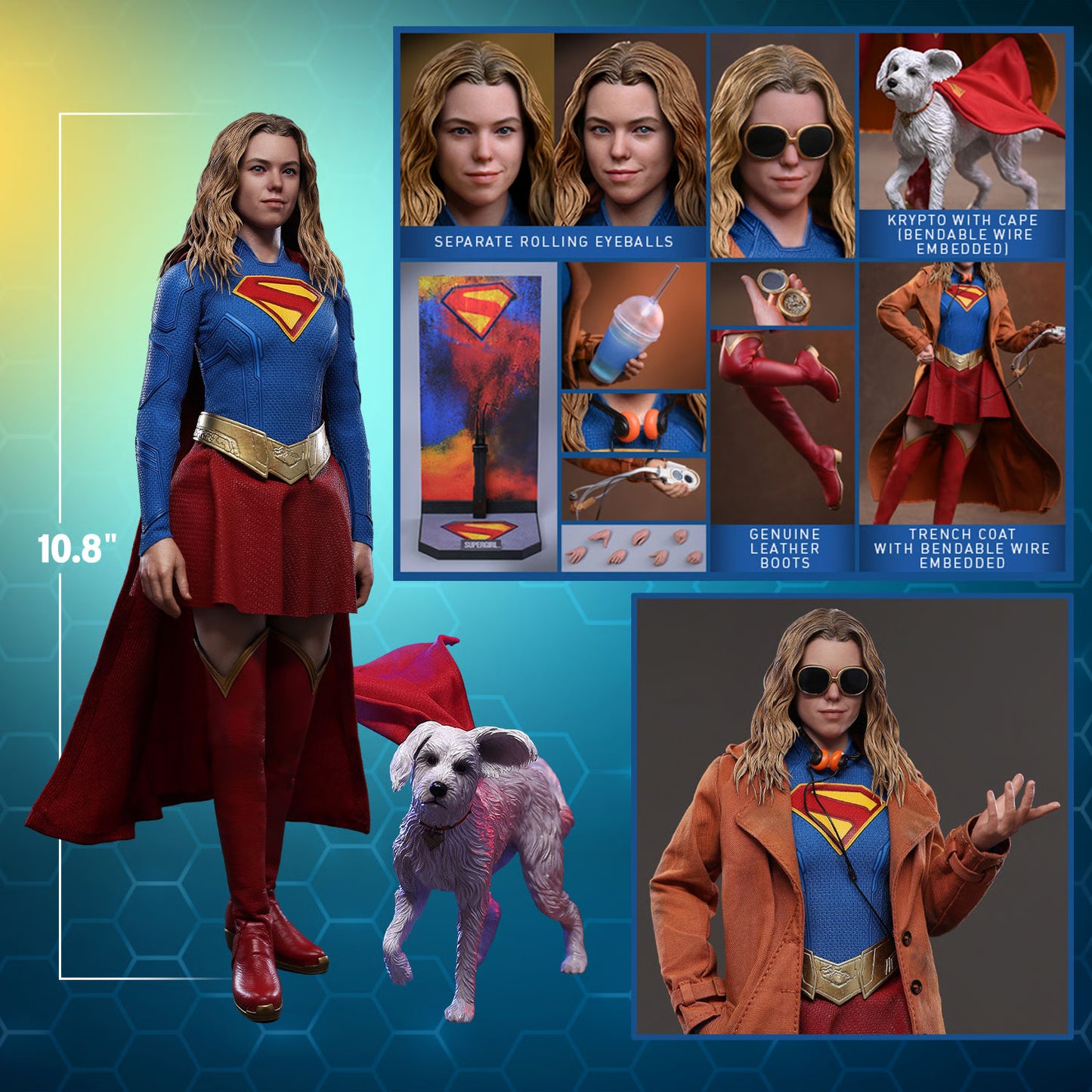 PRE-ORDER Hot Toys DC Comics Supergirl & Krypto Sixth Scale Figure