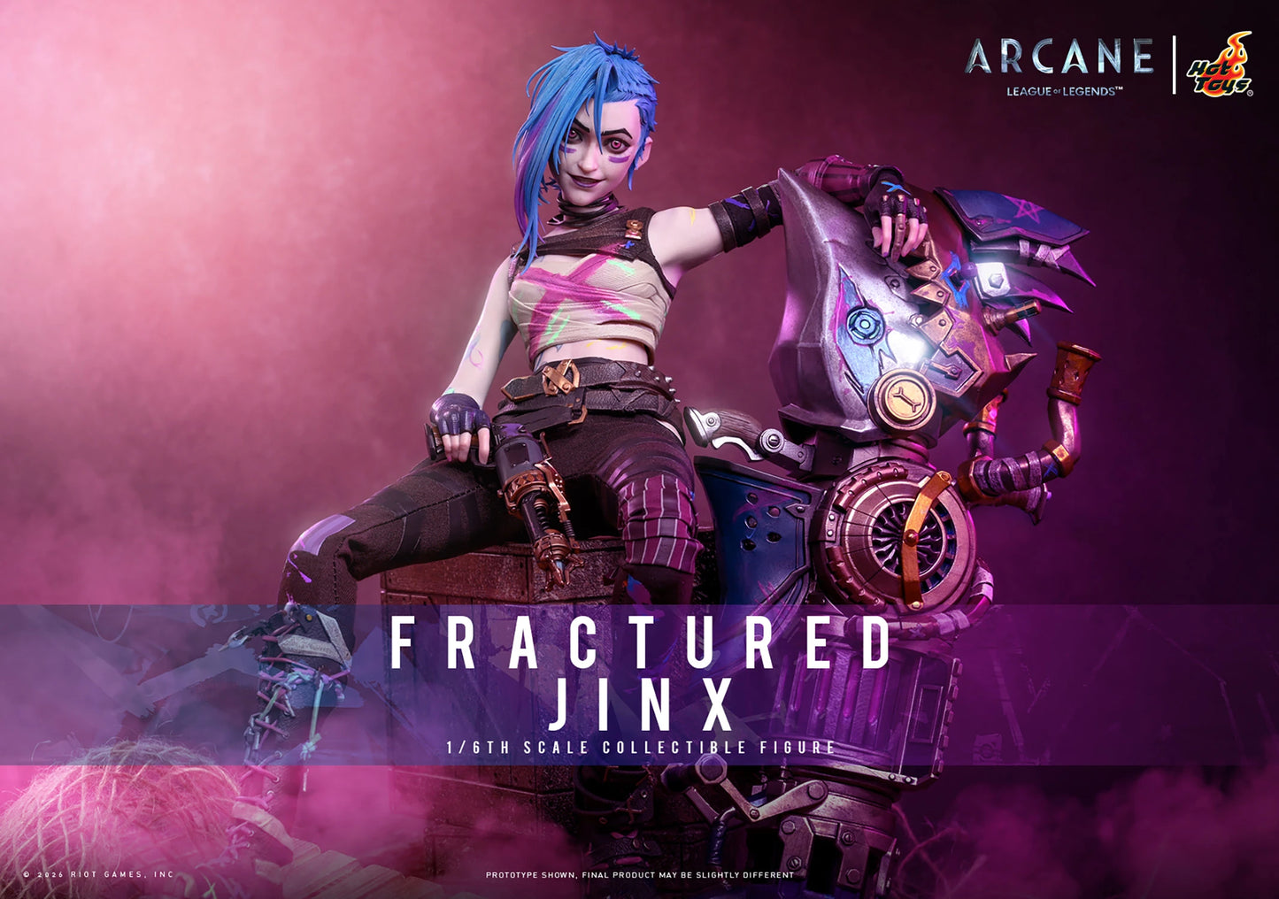 PRE-ORDER League of Legends Fractured Jinx Sixth Scale Figure Hot Toys