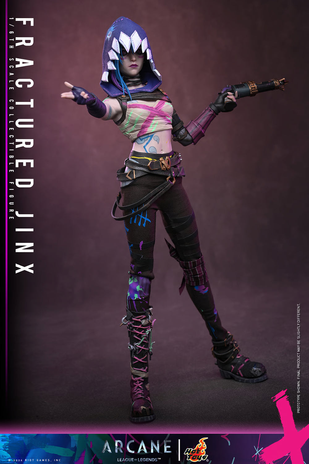 PRE-ORDER League of Legends Fractured Jinx Sixth Scale Figure Hot Toys