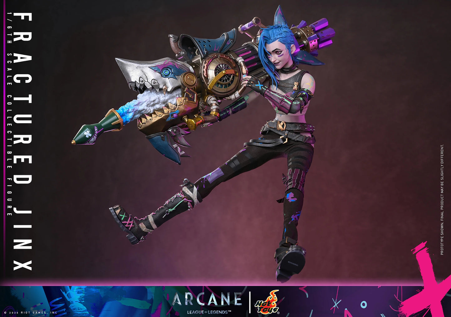 PRE-ORDER League of Legends Fractured Jinx Sixth Scale Figure Hot Toys