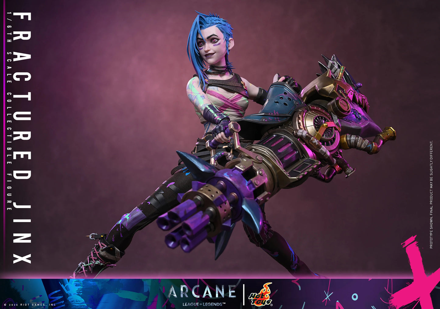 PRE-ORDER League of Legends Fractured Jinx Sixth Scale Figure Hot Toys