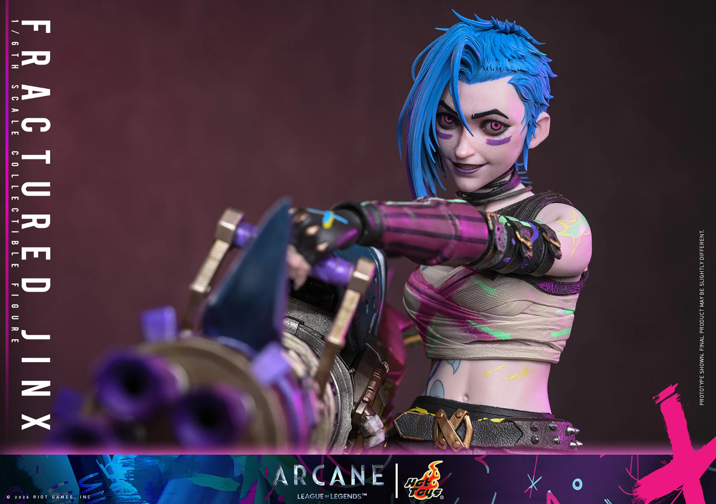 PRE-ORDER League of Legends Fractured Jinx Sixth Scale Figure Hot Toys