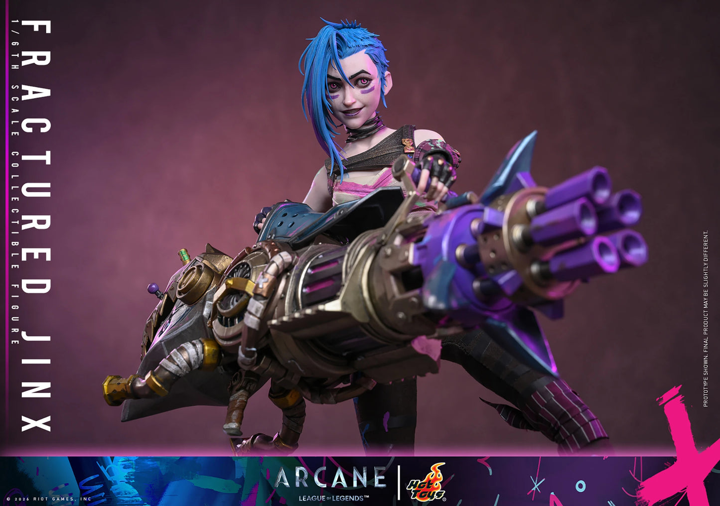 PRE-ORDER League of Legends Fractured Jinx Sixth Scale Figure Hot Toys