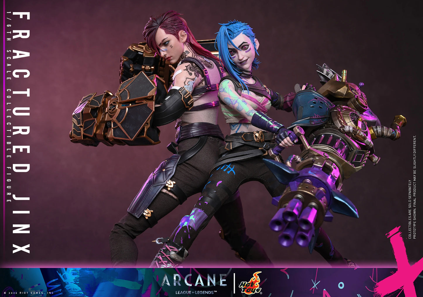 PRE-ORDER League of Legends Fractured Jinx Sixth Scale Figure Hot Toys