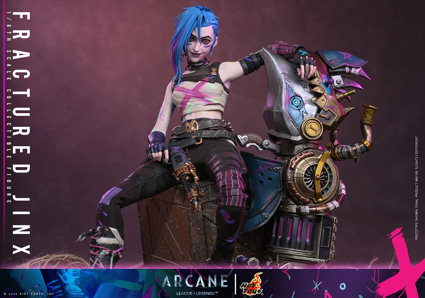 PRE-ORDER League of Legends Fractured Jinx Sixth Scale Figure Hot Toys
