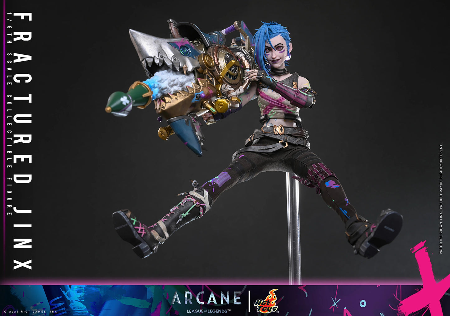 PRE-ORDER League of Legends Fractured Jinx Sixth Scale Figure Hot Toys