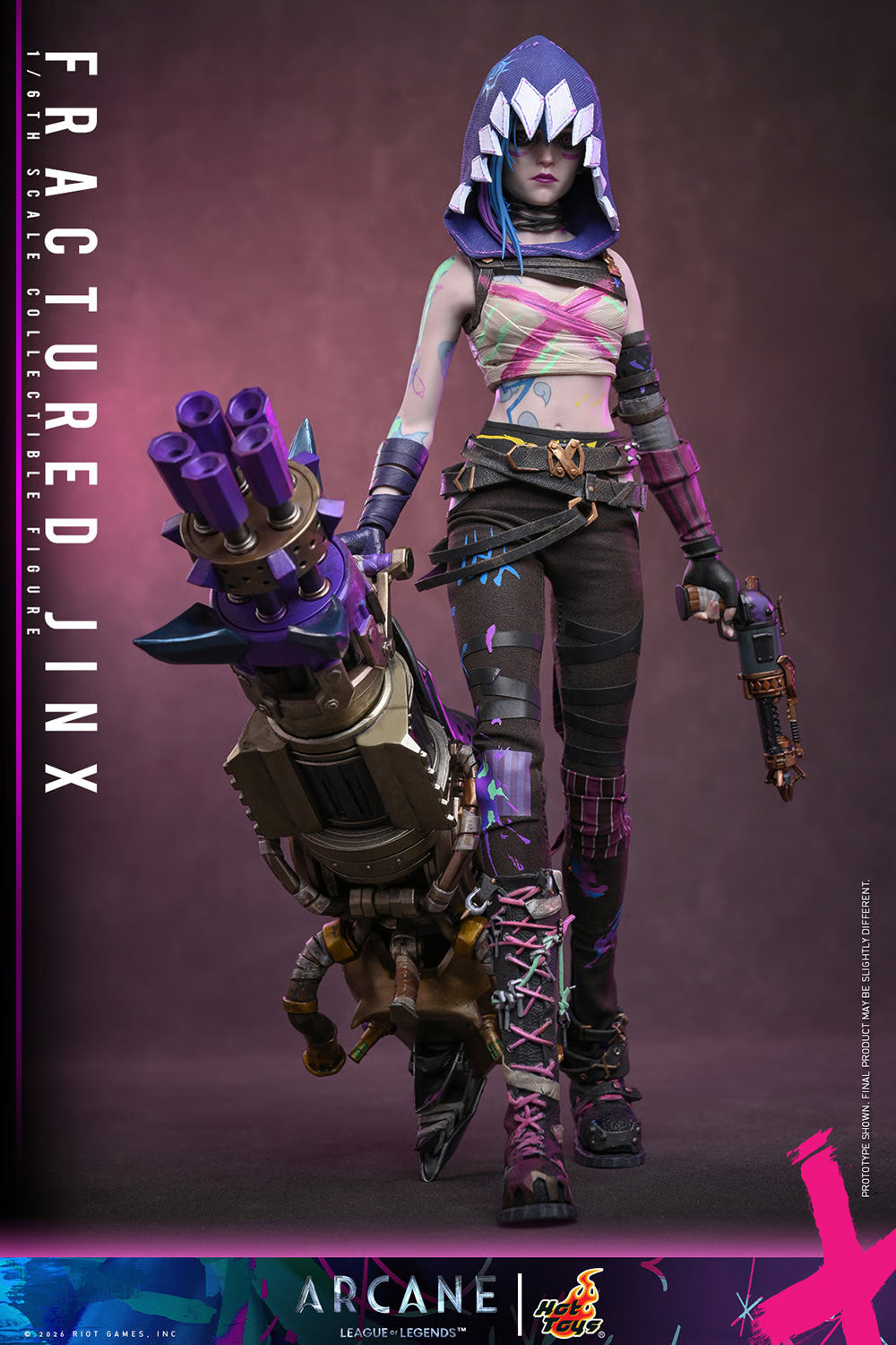 PRE-ORDER League of Legends Fractured Jinx Sixth Scale Figure Hot Toys