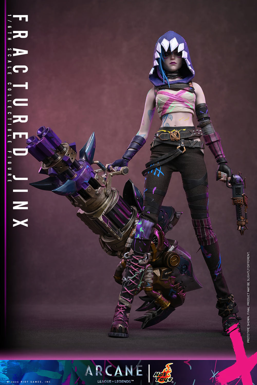 PRE-ORDER League of Legends Fractured Jinx Sixth Scale Figure Hot Toys