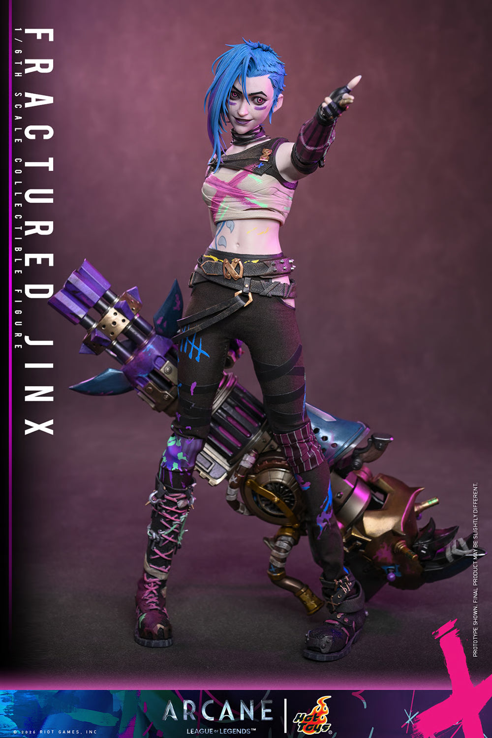PRE-ORDER League of Legends Fractured Jinx Sixth Scale Figure Hot Toys