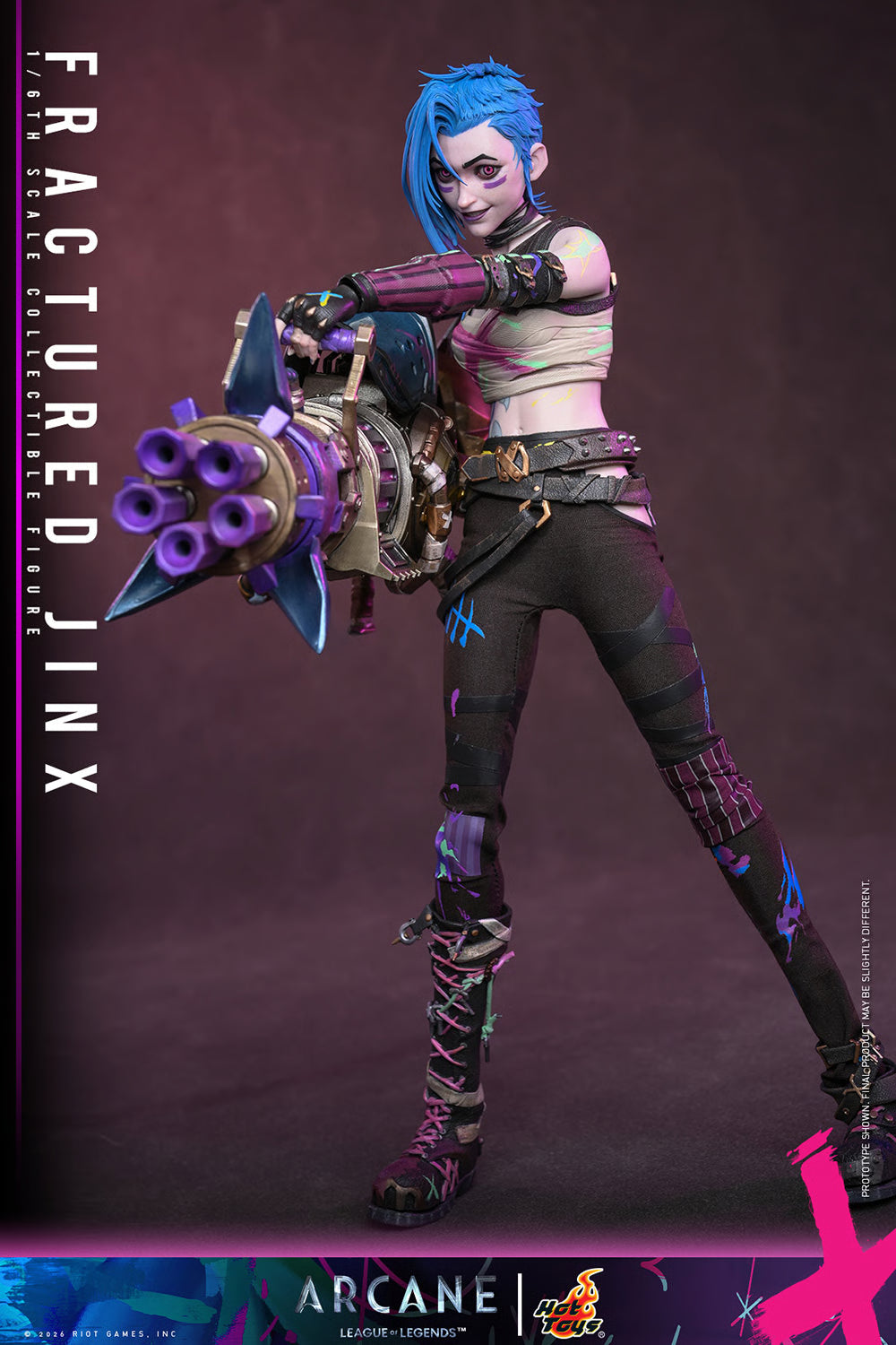PRE-ORDER League of Legends Fractured Jinx Sixth Scale Figure Hot Toys