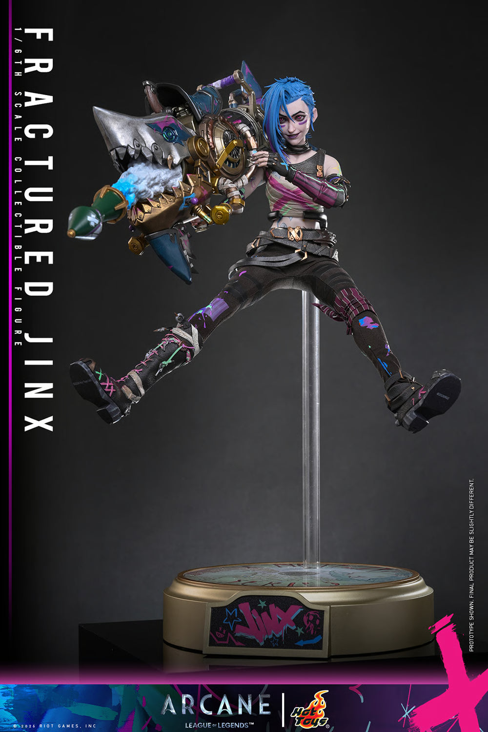PRE-ORDER League of Legends Fractured Jinx Sixth Scale Figure Hot Toys