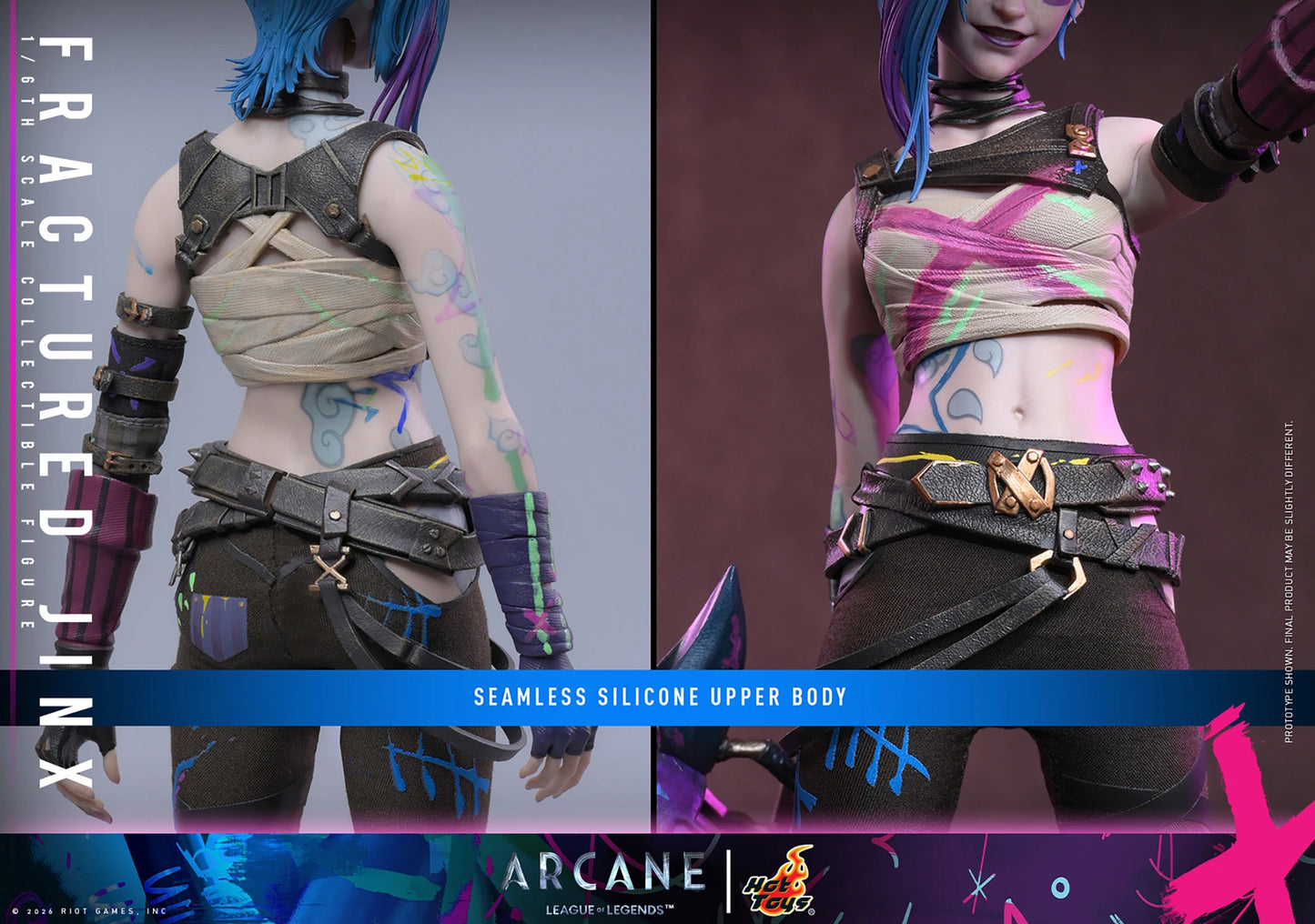 PRE-ORDER League of Legends Fractured Jinx Sixth Scale Figure Hot Toys
